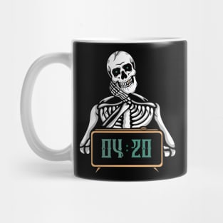 420 and Skull, Marijuana Skull Mug